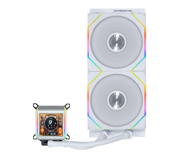 Lian Li Galahad II LCD 280 TL Wireless White 2x140mm - 1486798 - zdjęcie 3
